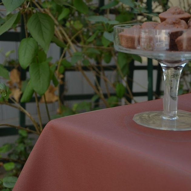 Nappe enduite Unie chocolat