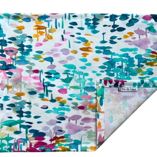 Wipe clean placemats Turquoise reflection