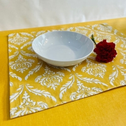 Set de table jaune Pompadour