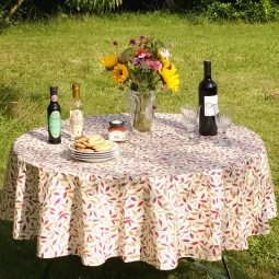 Wipe clean tablecloth...