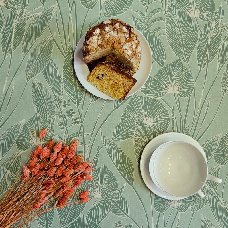 Tovaglia verde antimmacchia Jungle