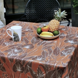 nappe marron Jungle brun