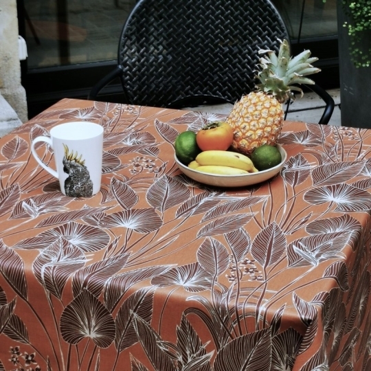 nappe marron Jungle brun