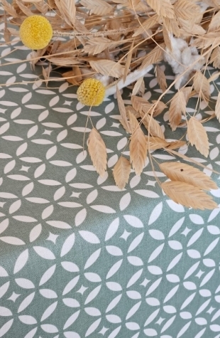 nappe mosaïque verte