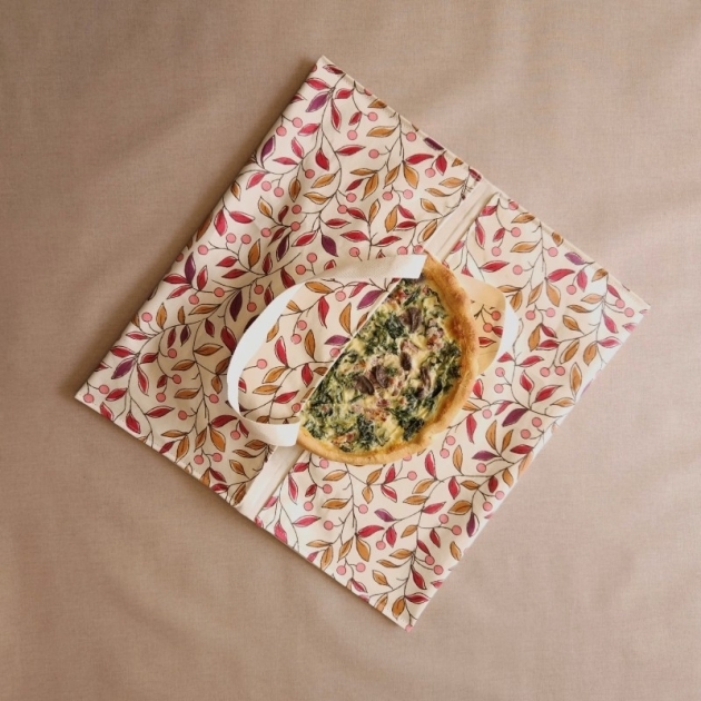 Sac à tarte enduit Tilleul Prune