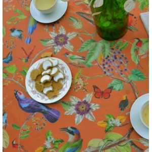 Tovaglia Antimacchia Uccelli beige