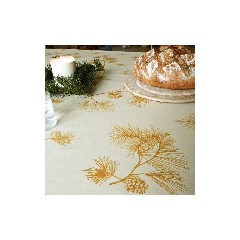 Tovaglietta natalizia Abete dorato