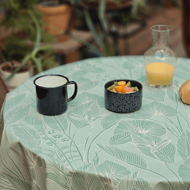 chemin de table Jungle vert