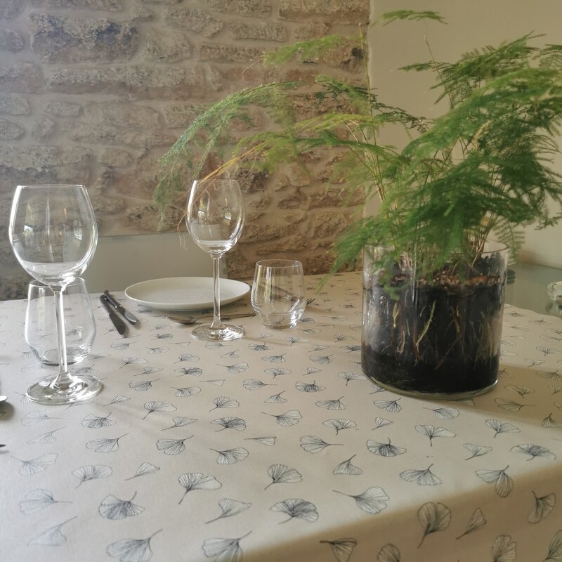 Runner da tavola Ginkgo beige