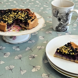 Table runner Ginkgo green