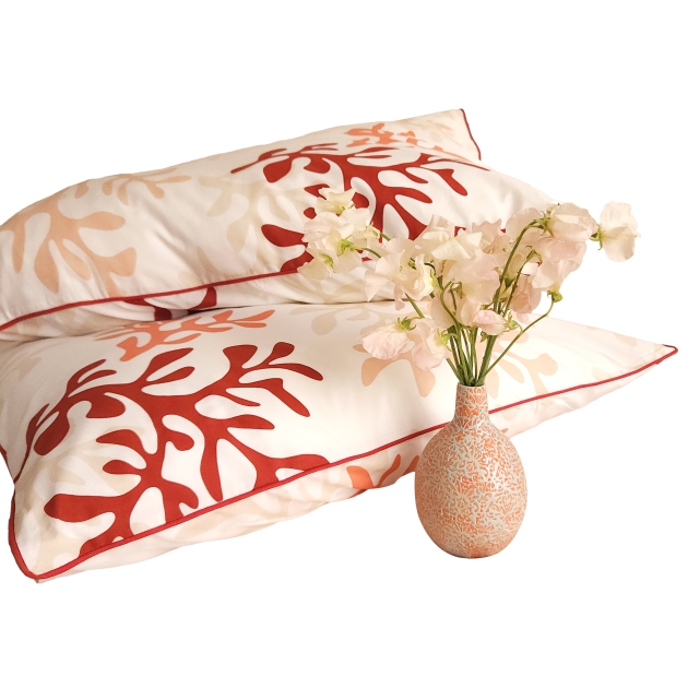 Pillowcase Corail red