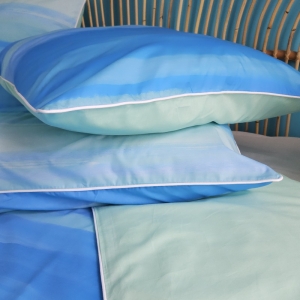 Set di biancheria Acquerello turchese