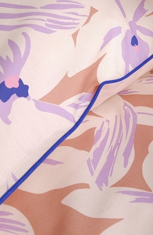 Parure de lit Iris rose