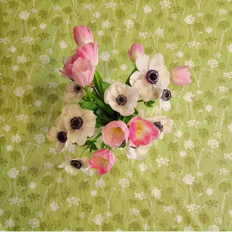 Nappe enduite Herbes vertes