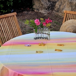 Wipe clean tablecloth Round...